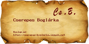 Cserepes Boglárka névjegykártya