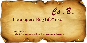 Cserepes Boglárka névjegykártya